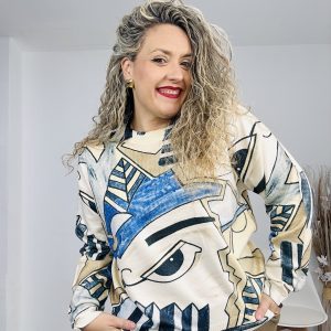 Jersey Arlequín azul