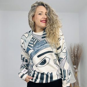Jersey Arlequín gris
