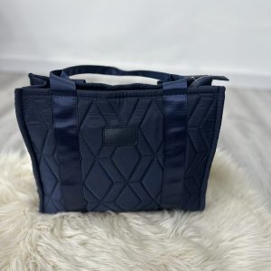 Bolso acolchado rombos azul