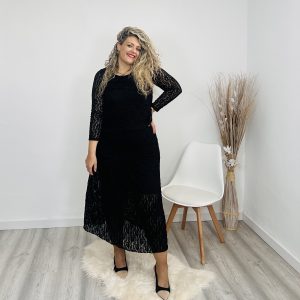 Falda encaje Mónaco negra