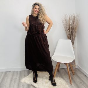 Conjunto Sara marrón