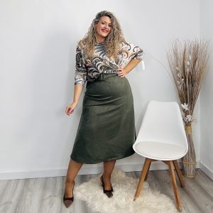 Falda Claudia verde