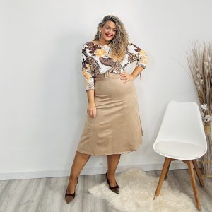 Falda Claudia beige