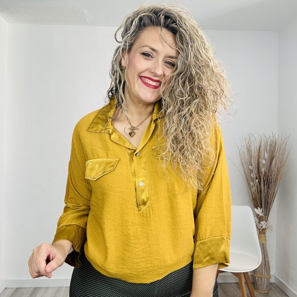 Blusa Turquía mostaza