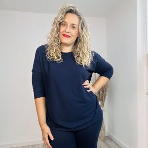 Camiseta Mariló punto azul