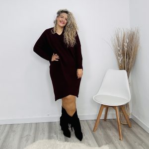 Vestido Carmín marrón