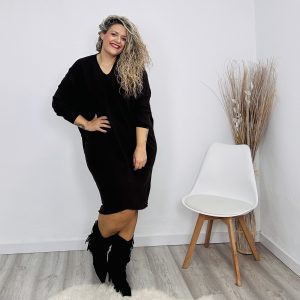 Vestido Carmín negro