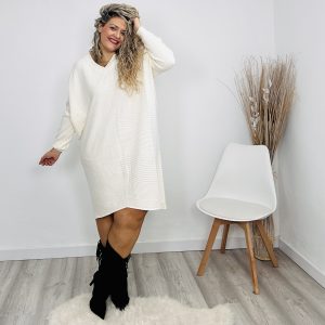 Vestido Carmín marfil