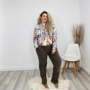 Pantalón cargo lavado marrón