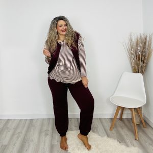 Conjunto Roma burdeos