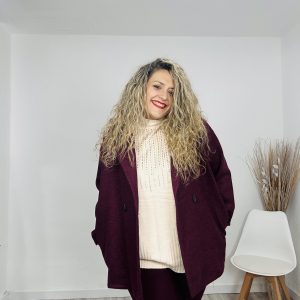 Abrigo Paulina burdeos