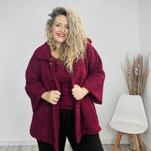 Abrigo Rebeca burdeos