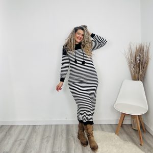 Vestido Capucha marino