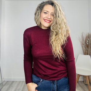 Jersey básico perkins burdeos