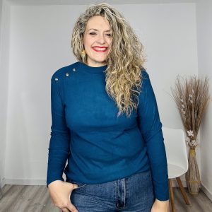 Camiseta polar botones azafata