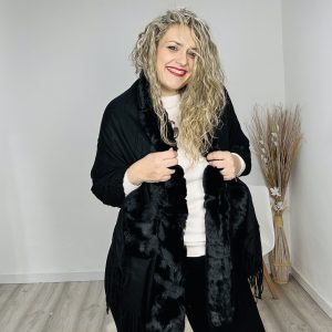 Pañoleta Navidad negra