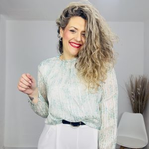 Blusa Alelí verde agua