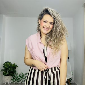 Camisa  bolsillos rosa