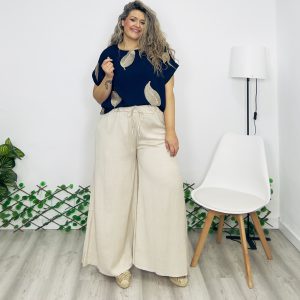 Pantalón Palazzo F 51 beige