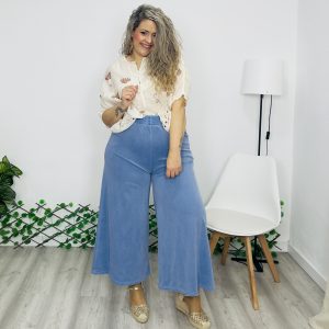 Pantalón tencel 2684 azul claro