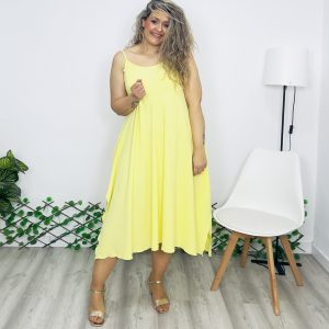Vestido tirantas 51919 amarillo