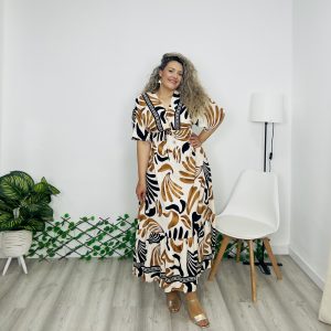 Vestido Petunia 312 cuero