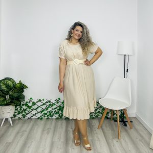 Vestido Carolina beige