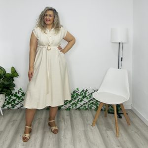 Vestido Marta beige