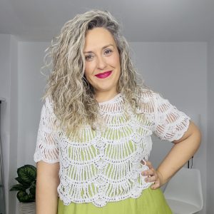 Bolero lentejuelas blanco