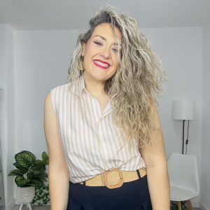 Camisa Marsella blanca/camel